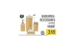 badkamer accessoires bamboe