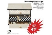 houten opbergkastje