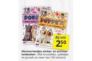 dierenvriendjes sticker en activiteitenboeken