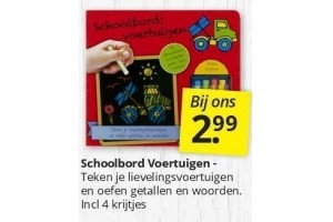 schoolbord voertuigen