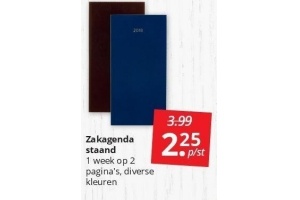 zakagenda staand