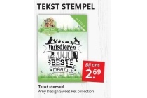 tekst stempel