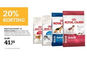 royal canin honden en kattenvoer