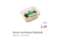 verse roomkaas bieslook