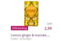 pukka lemon ginger en manuka honey