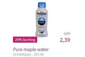 drinkmaple pure maple water