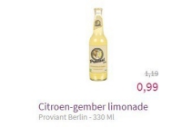 proviant berlin citroen gember limonade