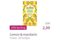 pukka lemon en mandarin