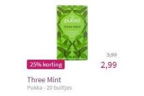 pukka three mint