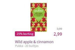 pukka wild apple en cinnamon