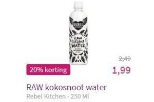 rebel kitchen raw kokosnoot water