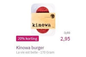 la vie est belle kinowa burger