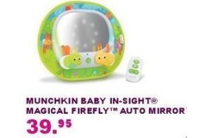munchkin baby in sight magical firefly auto mirror