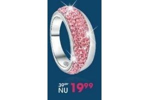 roze diamanten ring