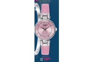 licht roze horloge