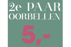 2e paar oorbellen eur5