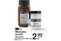 marinades en aioli
