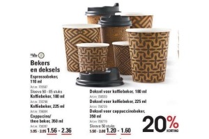 bekers en deksels