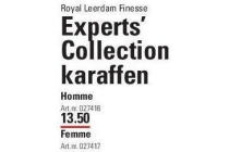 experts collection karaffen femme