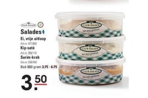 club salad salades