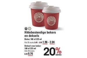hittebestendige bekers en deksels