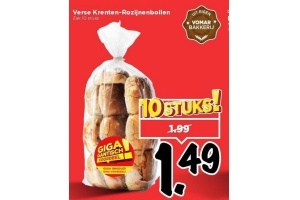 verse krenten rozijnenbollen