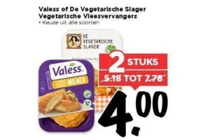 valess of de vegetarische slager vegetarische vleesvervangers