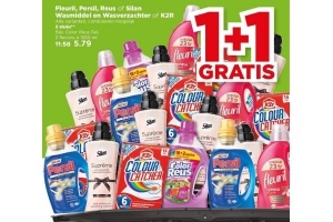 fleuril persil reus of silan wasmiddel en wasverzachter of k2r