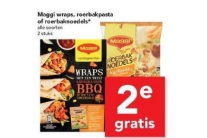 maggi wraps roerbakpasta of roerbaknoedels