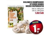 hollandse champignons of lekker handig boeren soepgroenten