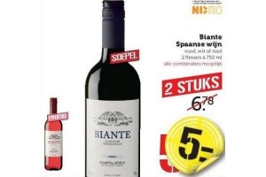 biante spaanse wijn