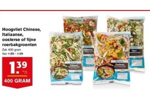 hoogvliet chinese italiaanse oosterse of fijne roerbakgroenten