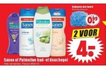 sanex of palmolive bad of douchegel