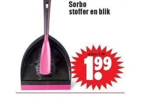 sorbo stoffer en blik