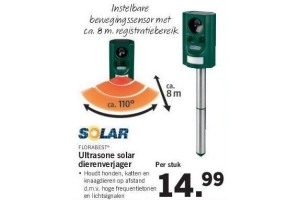 ultrasone solar dierenverjager