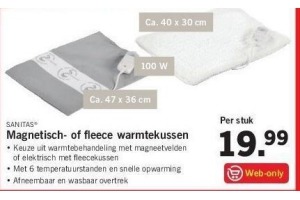 sanitas magnetisch of fleece warmtekussen