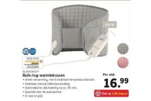 buik rug warmtekussen