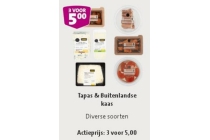 tapas en buitenlandse kaas