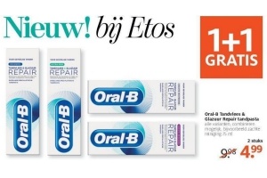 oral b tandvlees en glazuur repair tandpasta