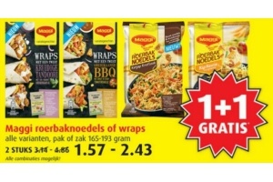 maggi roerbaknoedels of wraps