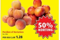 perziken of nectarines