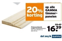 alle gamma timmerpanelen