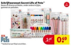 schrijfwarenset secret life of pets