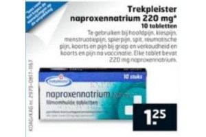 trekpleister naproxennatrium 220 mg