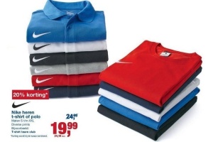 nike heren t shirt of polo