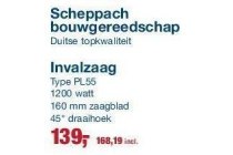 scheppach invalzaag bouwgereedschap