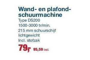 wand en plafond schuurmachine