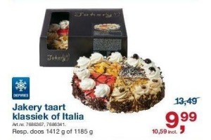 jakery taart klassiek of italia