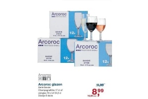 arcoroc glazen