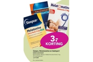 sleepz melatomatine en valdispert